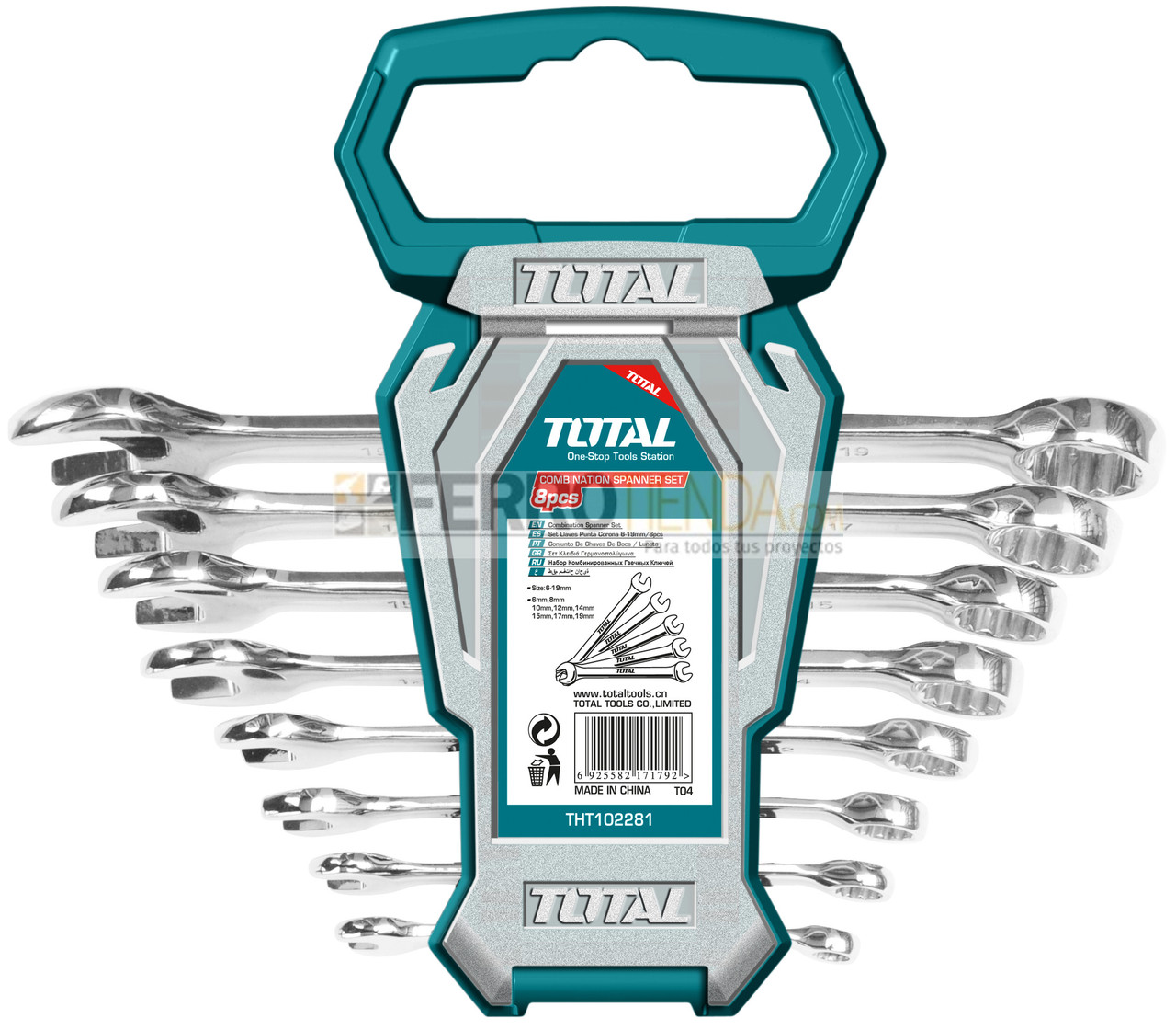 JGO De Llaves Conb Industrial 6-19MM 8PZS