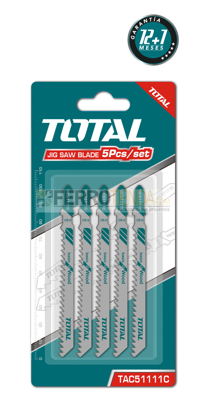 Segueta P/Sierra Caladora 5PCS P/Madera